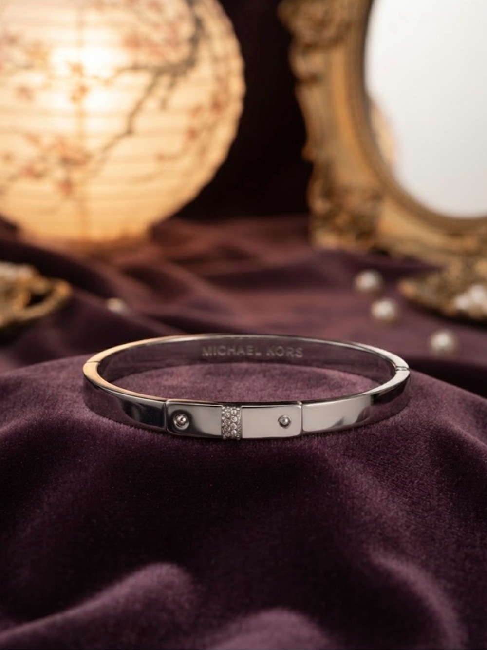 Michael Kors Heritage Turnlock Pave Bangle B- NWOT